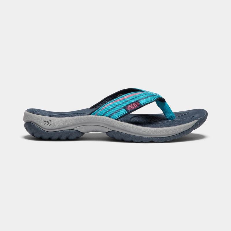 Keen Kona Flip II Womens Flip Flops Blue Outlet (1625-VJFYA)